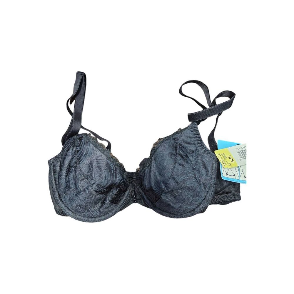 Smoothie Black Underwire Backless Bra Size 32C NEW WITH TAGS